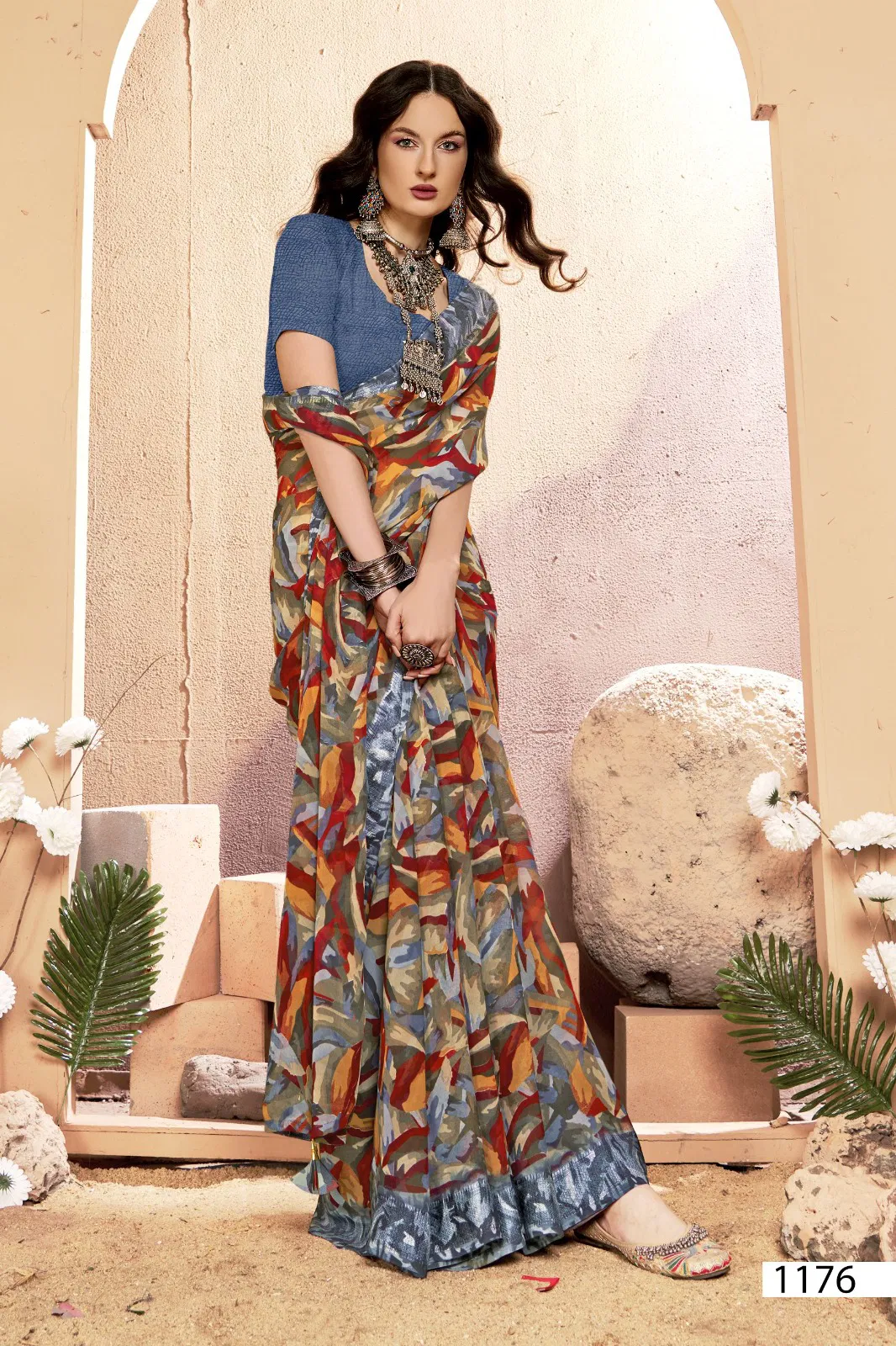 Nityansha Vol 10 By Vallabhi Georgette Printed Surat Saree Wholesale Market